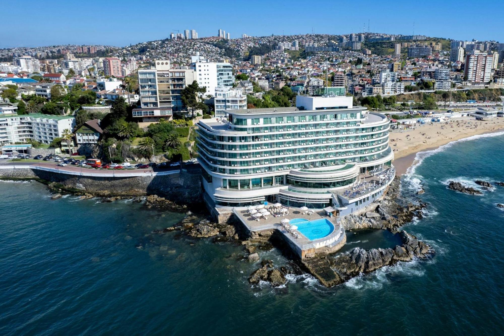 Sheraton Miramar Hotel & Convention Center Vina del Mar Exterior foto Aerial view of the hotel